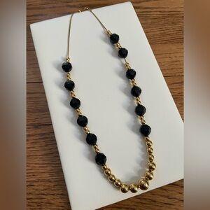 Vintage Park Lane black and gold necklace